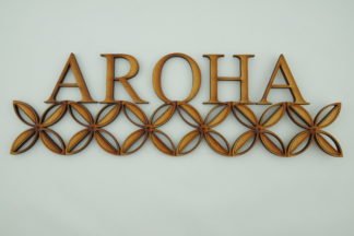 Frangipani Patterned Wall Words