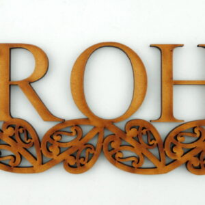 Kowhaiwhai Patterned Wall Words