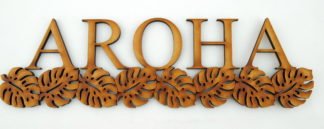 Monstera Patterned Wall Words