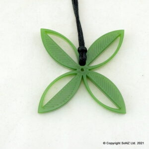 Frangipani Lines Open Pendant