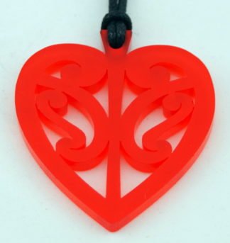 Kowhaiwhai Heart Pendant