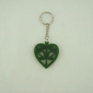Kowhaiwhai Heart Key Hanger