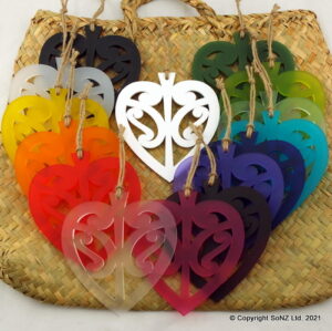 Kowhaiwhai Heart Wall Decorations