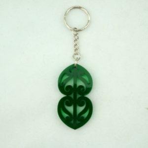 Kowhaiwhai Double Heart Key Hanger
