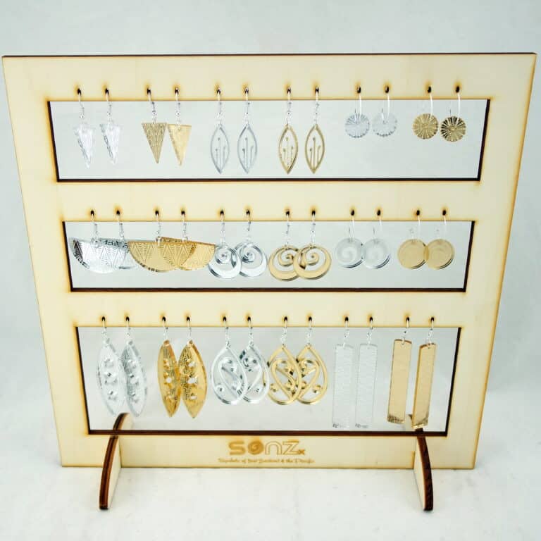 Earring Kiwiana Stand Sets - Mirror