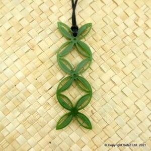 Frangipani Triple Open Pendant