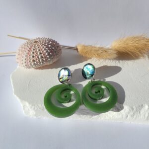 Signature Range - Pāua Stud Koru